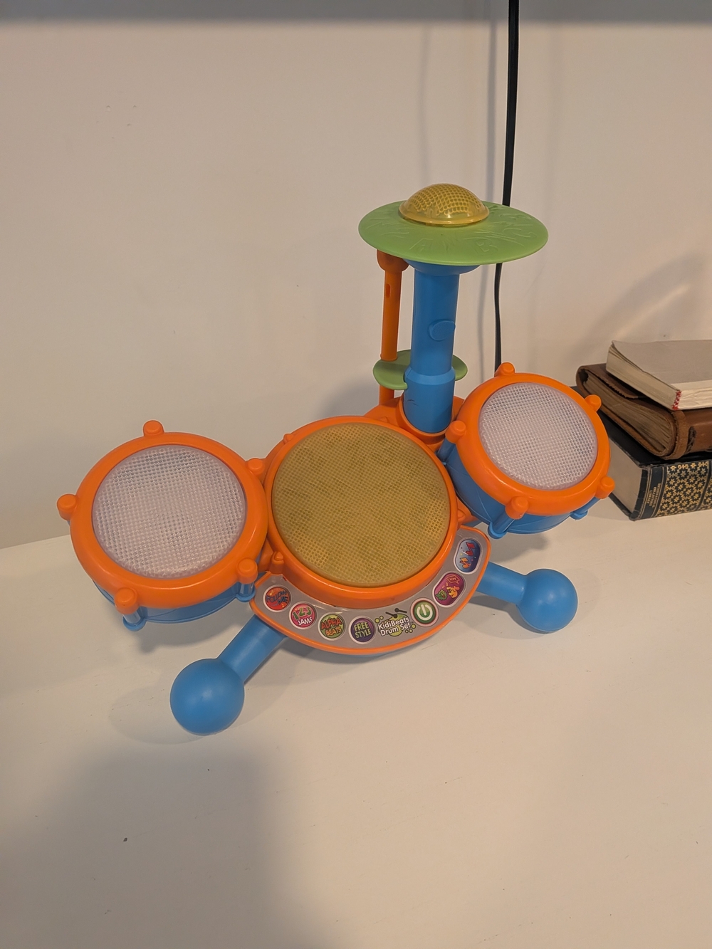 Vtech Kidibeats Electronic Drum Set Toy - Orange, Blue & Green